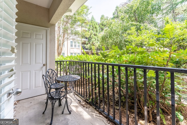 view of balcony