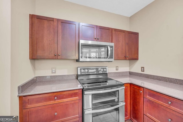 kitchen featuring appliances with stainless steel finishes