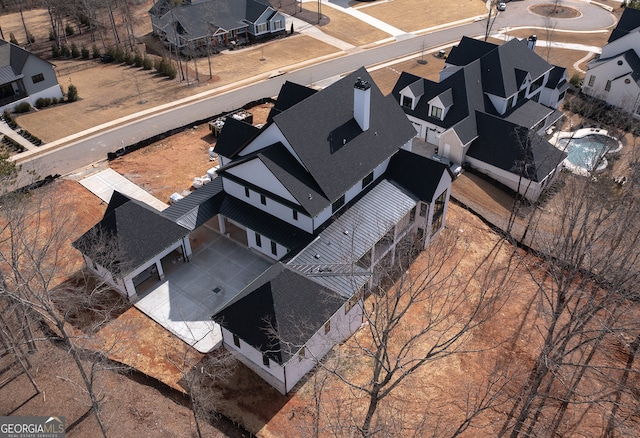 bird's eye view featuring a residential view