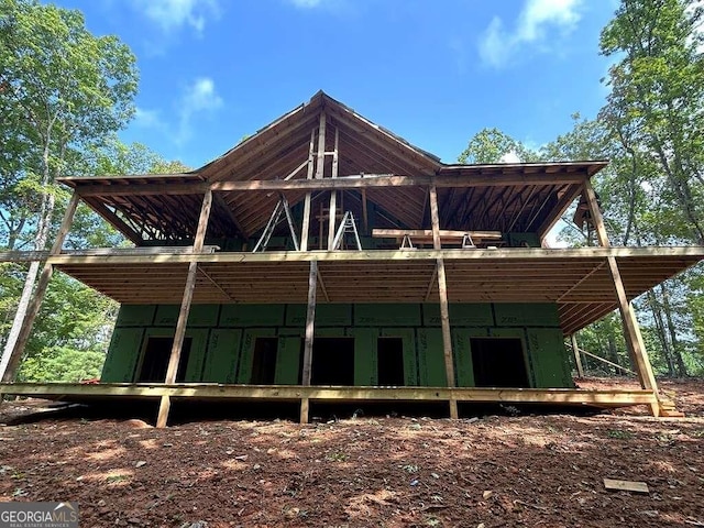 view of rear view of property