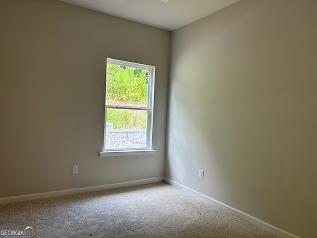 view of carpeted empty room