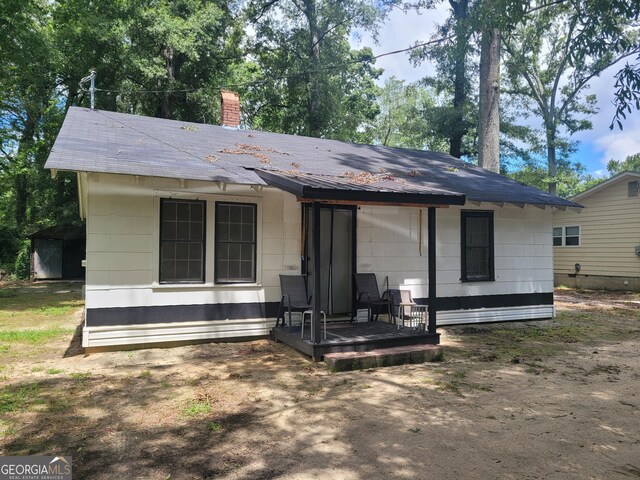 view of rear view of property