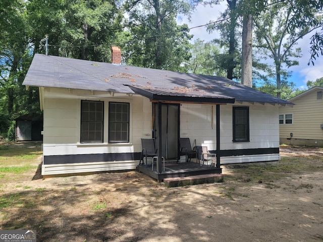 view of rear view of property