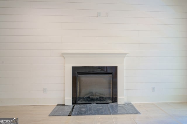 interior details with wood-type flooring