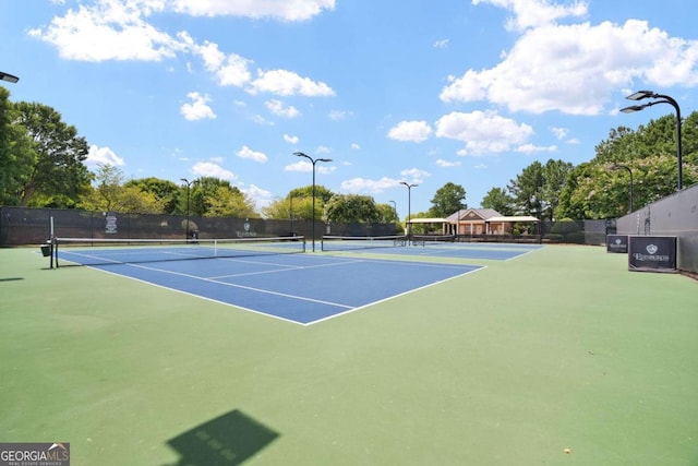 view of sport court