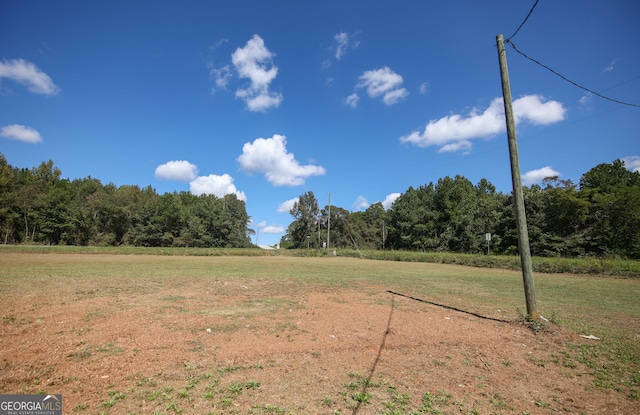 view of yard featuring a rural view