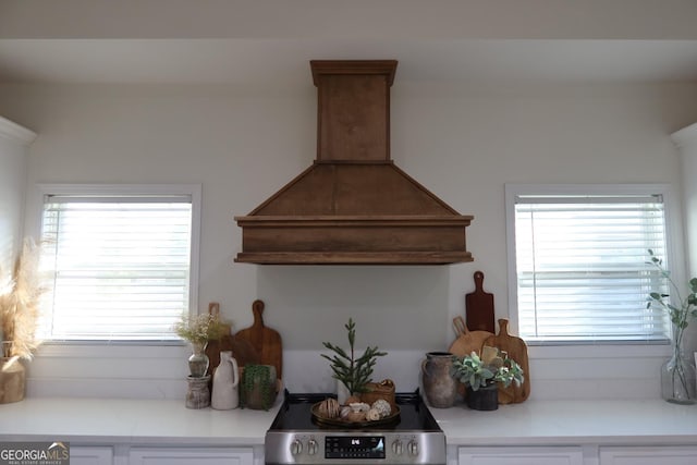 room details with range and premium range hood