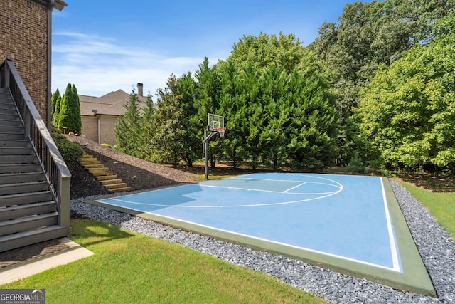 view of sport court