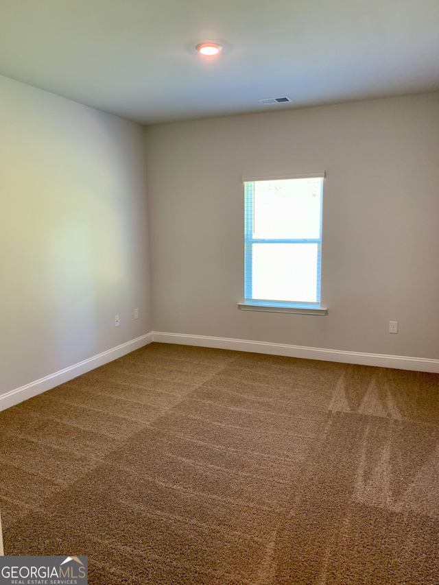 view of carpeted empty room