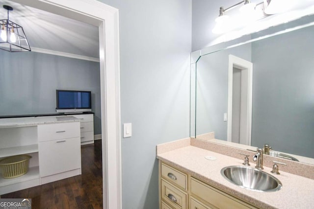 2771 Point Overlook, Gainesville, GA 30501 - bathroom with vanity and wood-type flooring