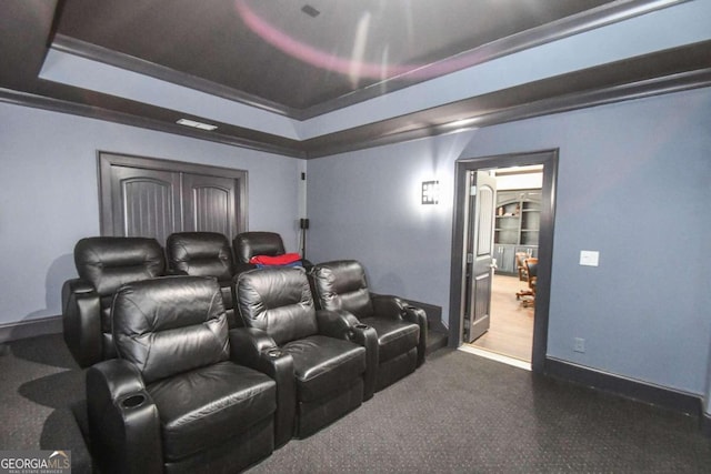2771 Point Overlook, Gainesville, GA 30501 - cinema featuring a raised ceiling