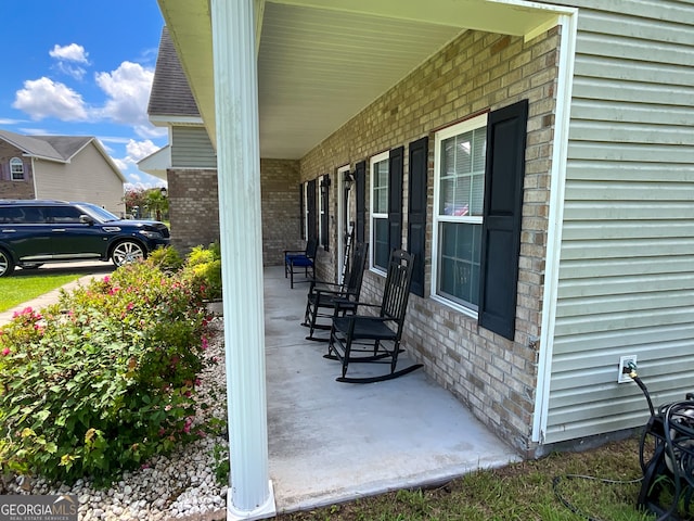 view of patio / terrace featuring a porch