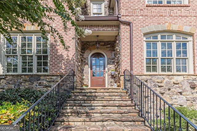 1829 Buckhead Valley Ln NE, Atlanta, GA 30324 - view of exterior entry featuring brick siding