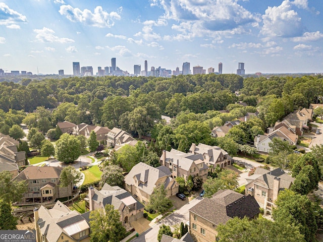 1829 Buckhead Valley Ln NE, Atlanta, GA 30324 - bird's eye view with a view of city