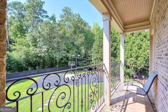 view of balcony