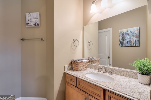 bathroom with vanity