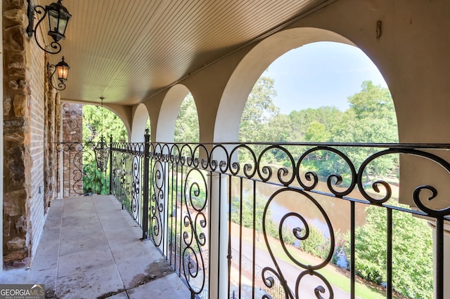 view of balcony