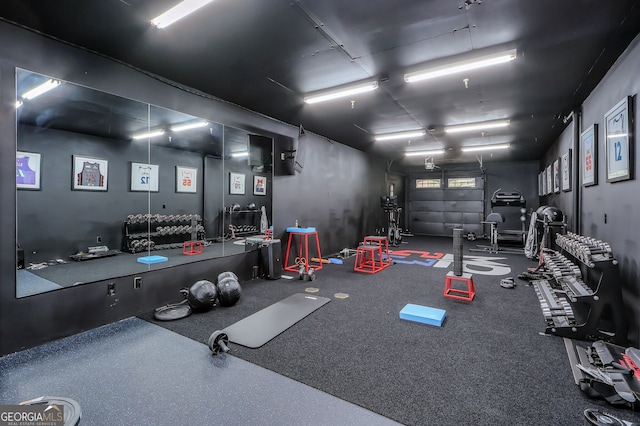 view of exercise room