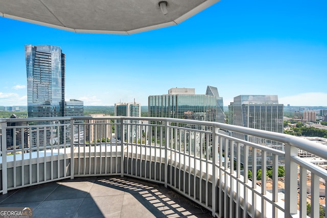 view of balcony