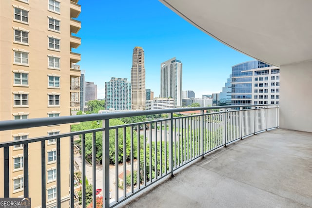 view of balcony