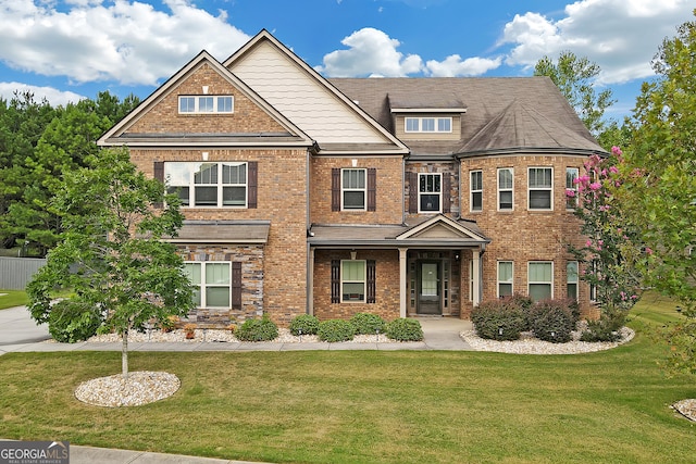 view of front of house with a front yard