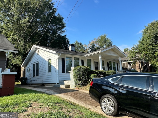 view of front of home