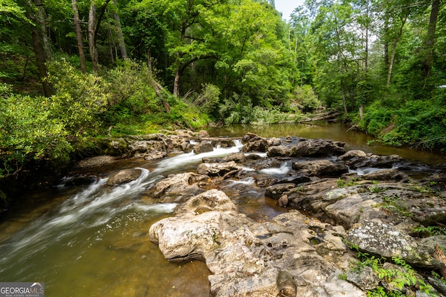 view of nature featuring a water view