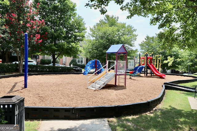 view of jungle gym