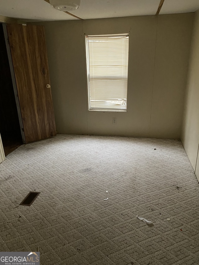 carpeted empty room featuring plenty of natural light