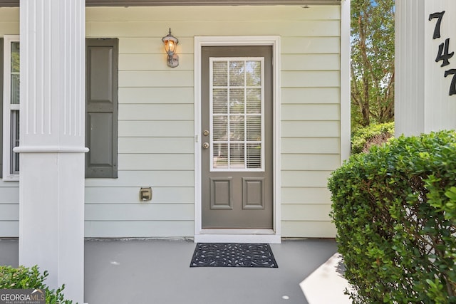 view of entrance to property