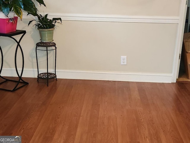 interior space featuring hardwood / wood-style flooring