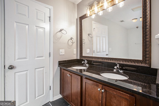 bathroom with vanity
