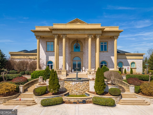 view of neoclassical / greek revival house