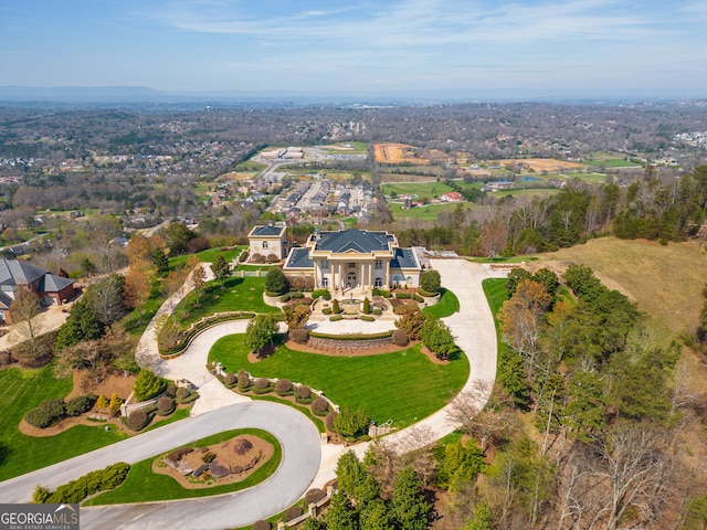 birds eye view of property