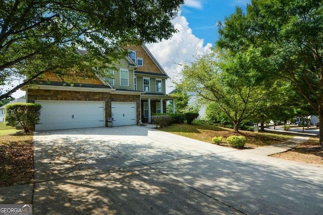 view of front of home featuring a garage