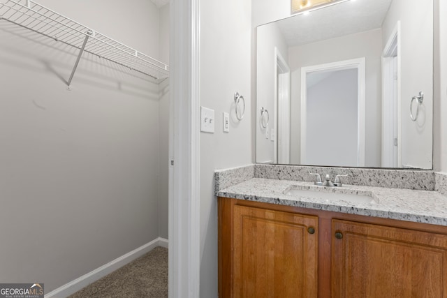 bathroom with vanity