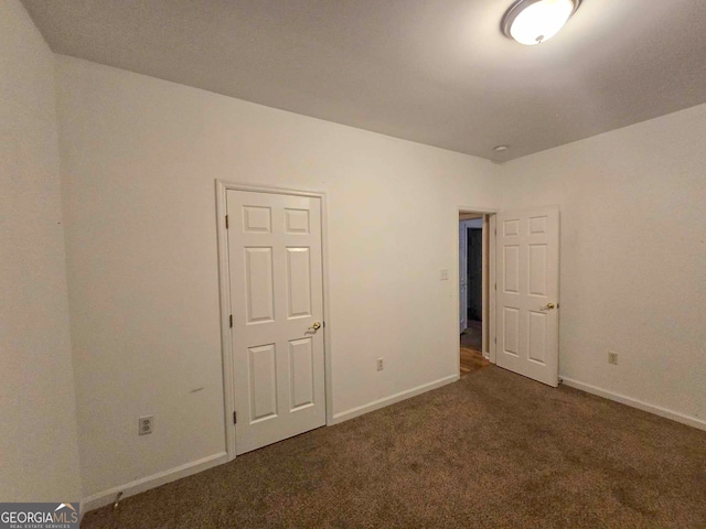 view of carpeted empty room