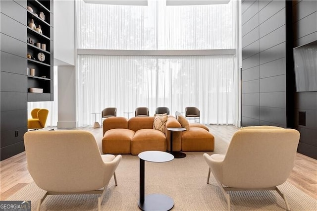 interior space featuring light hardwood / wood-style flooring