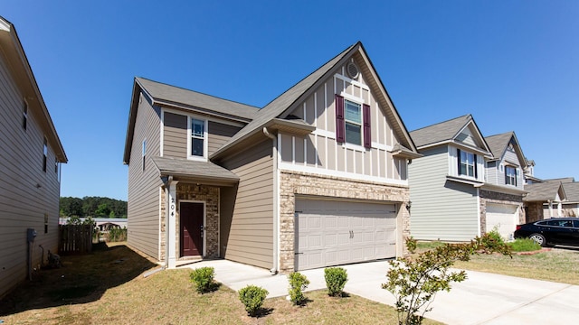 view of front of house featuring a garage