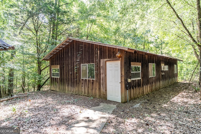 view of outdoor structure