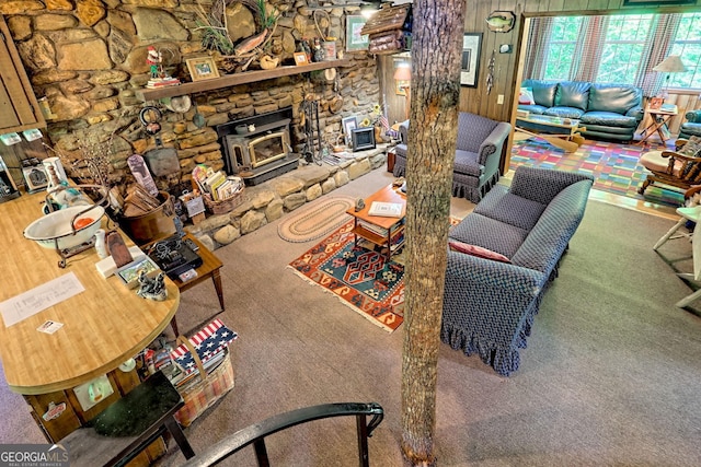 605 W Wildcat Rd, Clarkesville, GA 30523 - view of living room