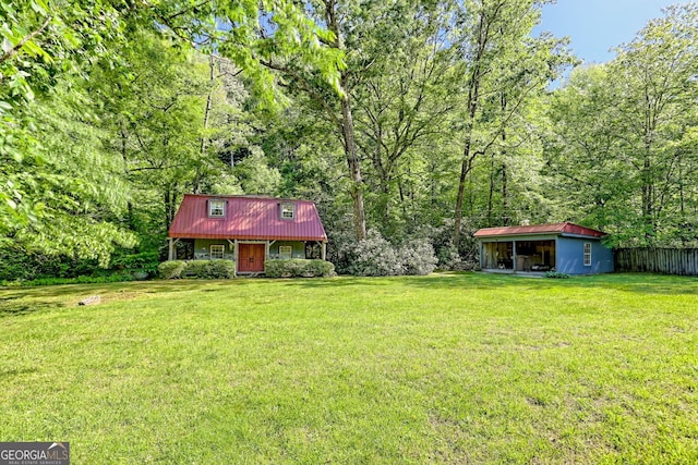 605 W Wildcat Rd, Clarkesville, GA 30523 - view of yard with an outdoor structure