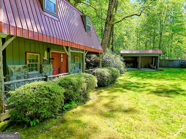 605 W Wildcat Rd, Clarkesville, GA 30523 - view of yard with covered porch