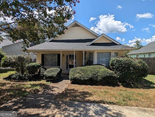 view of front of house featuring a porch