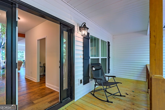 balcony with a porch