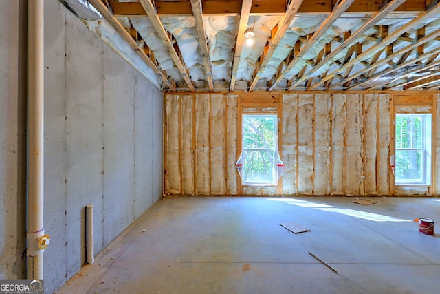 misc room featuring a wealth of natural light