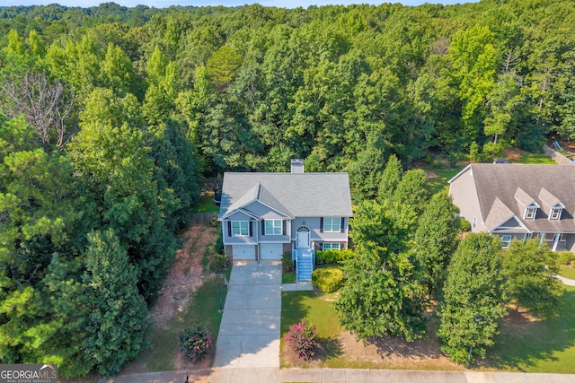 birds eye view of property