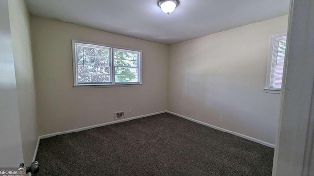 view of carpeted empty room