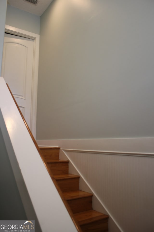 view of stairs