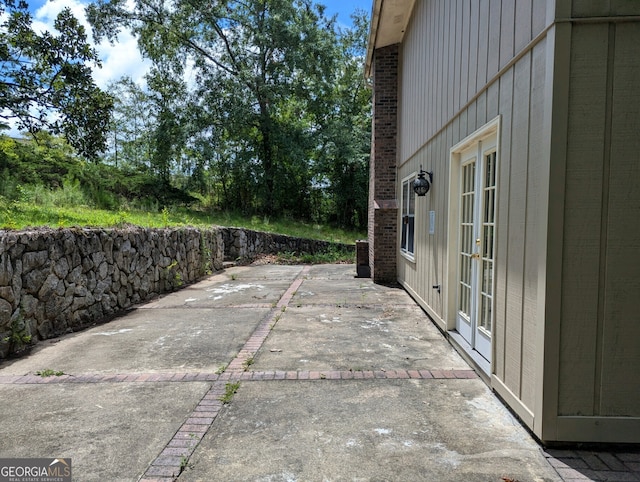 view of patio / terrace with french doors